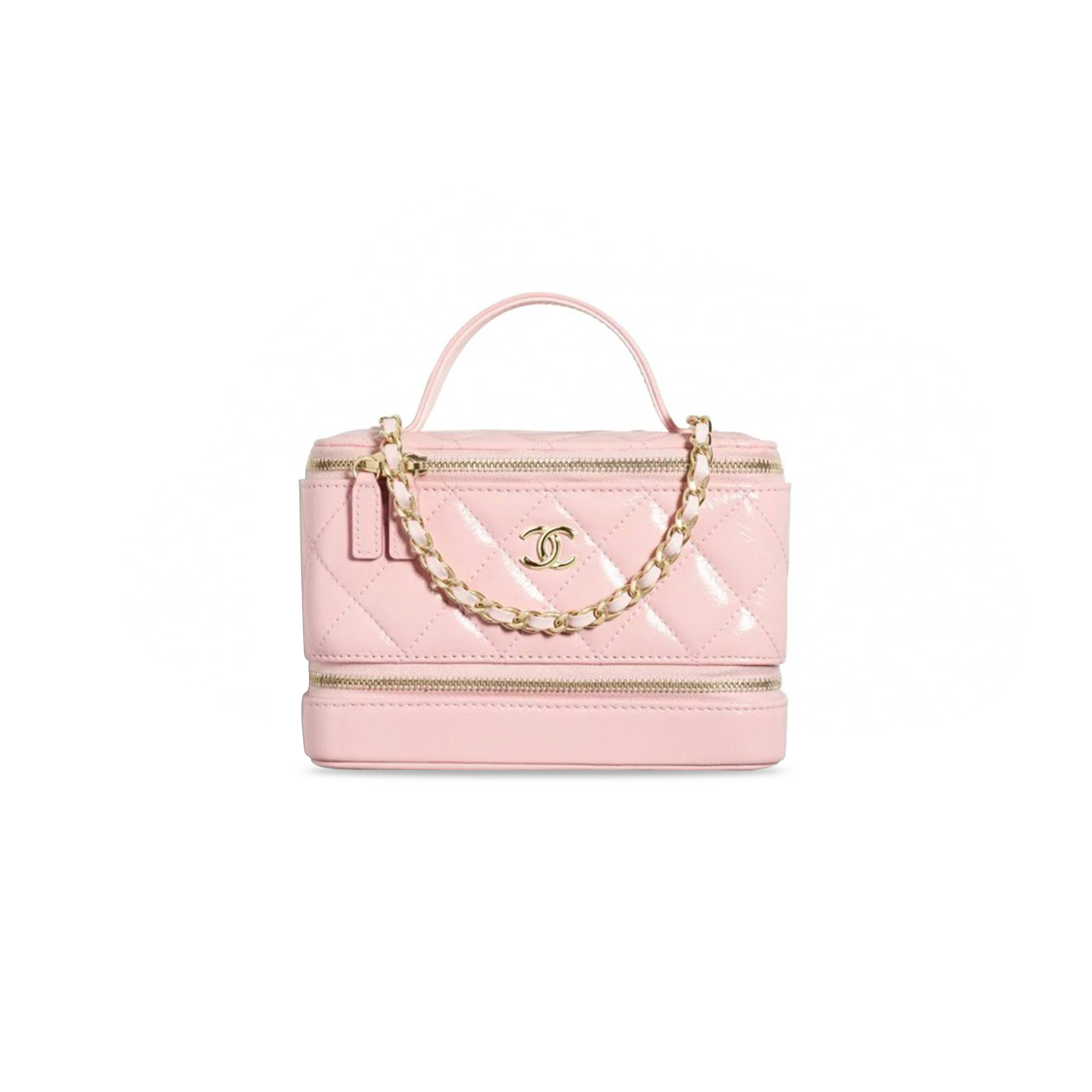 CHANEL PINK VANITY CASE AP2918 B08811 NJ523 (11*7*5cm)